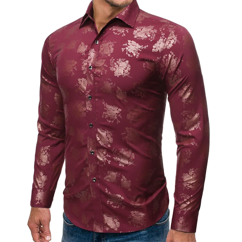 High Qualtiy 2022 Spring Autumn New Fashion Wild Hot Gold Casual Lapel Men's Long-sleeved Flower Dress Shirt Camisas Hombre
High Qualtiy 2022 Spring Autumn New Fashion Wild Hot Gold Casual Lapel Men's Long-sleeved Flower Dress Shirt Camisas Hombre