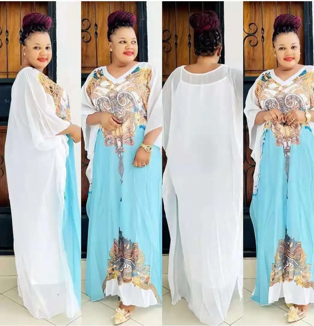Fashion Twe Piece Set African Dress for Women Summer Female Africa Design Kaftan Robe Elegant Free Size Wedding Party Dresses
Fashion Twe Piece Set African Dress for Women Summer Female Africa Design Kaftan Robe Elegant Free Size Wedding Party Dresses