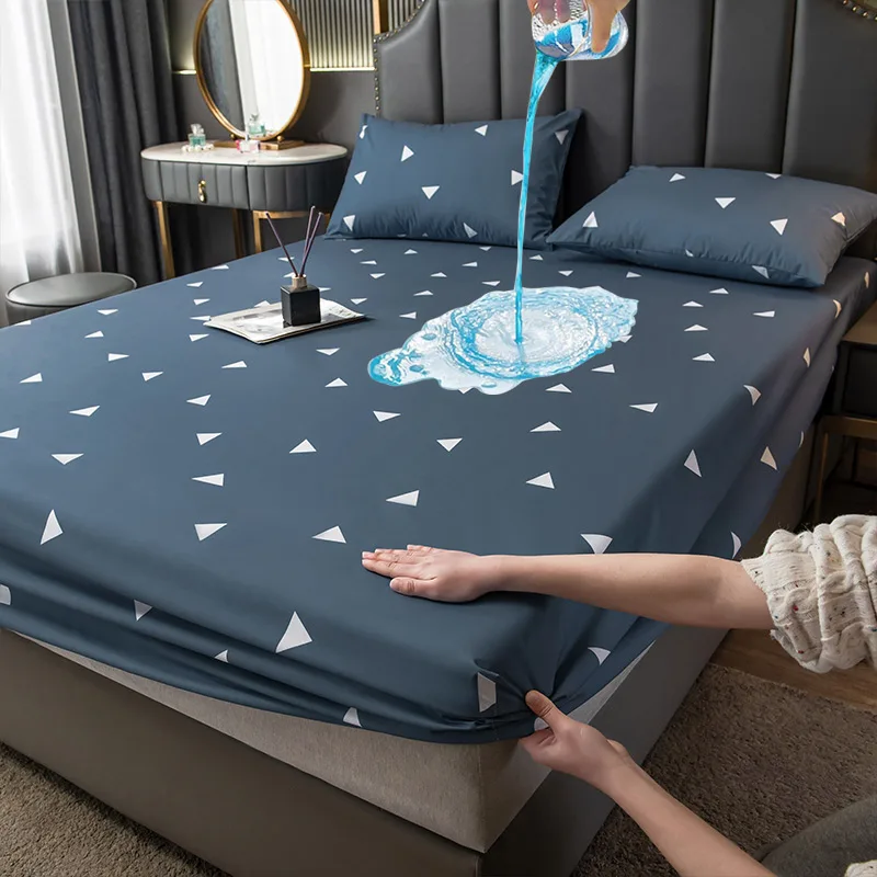 Summer Waterproof Elastic Fitted Sheet Couple Single Double Bed Mattresses Cover Bedspread on The Euro Bed Linens 90 150 160x200
Summer Waterproof Elastic Fitted Sheet Couple Single Double Bed Mattresses Cover Bedspread on The Euro Bed Linens 90 150 160x200