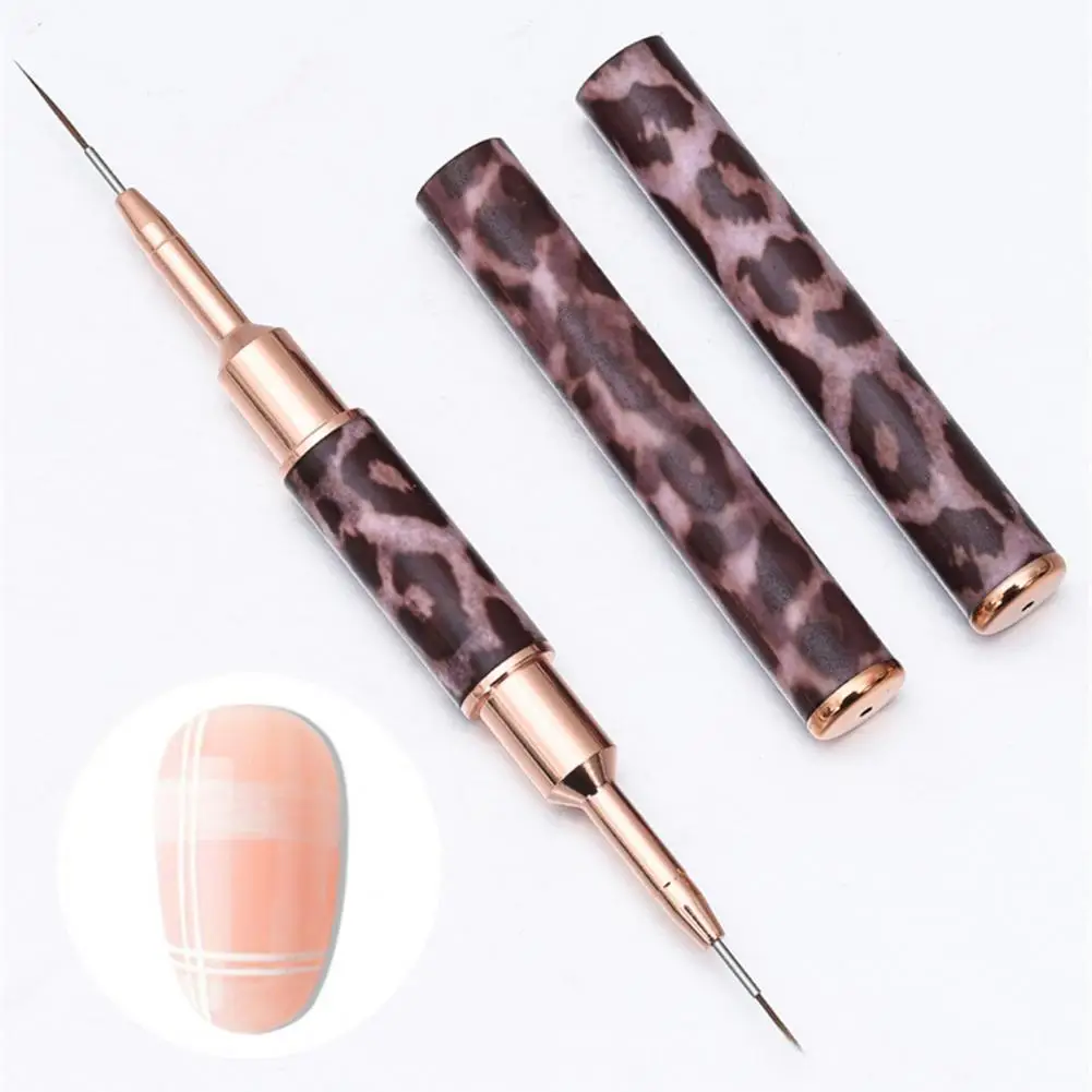 Nail Liner Pen Double Head 7mm&11mm Ultra-fine Soft Bristles DIY Leopard Rod Nail Color Drawing Liner Dotting Brush Manicure
Nail Liner Pen Double Head 7mm&11mm Ultra-fine Soft Bristles DIY Leopard Rod Nail Color Drawing Liner Dotting Brush Manicure