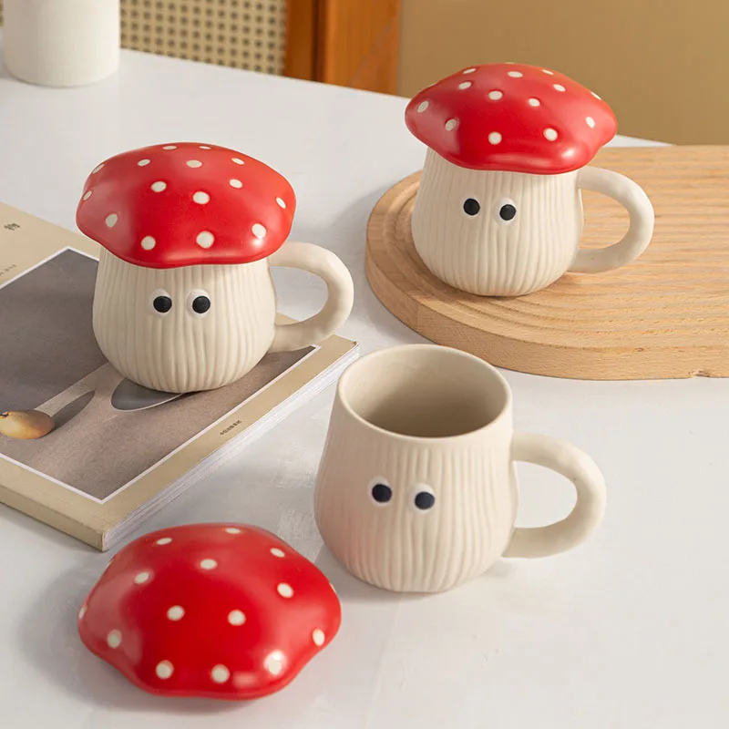 400ml Red Mushroom Cute Ceramic Mug Gift With Cover Water Cup Breakfast Cup Milk Cup Cartoon Home Decor For Girls Birthday Gifts
400ml Red Mushroom Cute Ceramic Mug Gift With Cover Water Cup Breakfast Cup Milk Cup Cartoon Home Decor For Girls Birthday Gifts