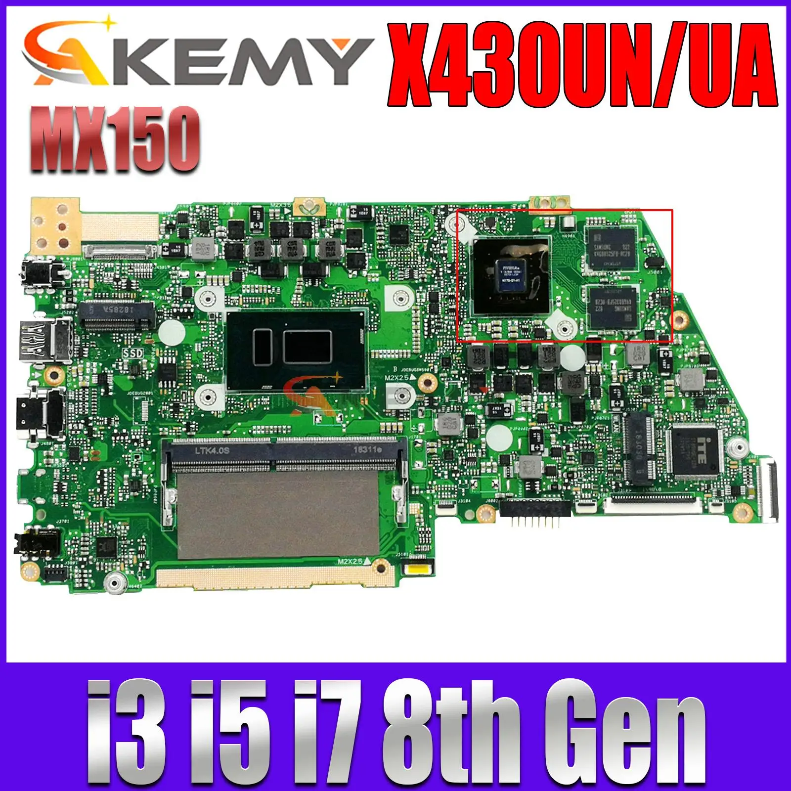 X430UN Материнская плата ASUS S430UF V430UF K430UN S430UA R430UA K430UA R430UN R430UF X430UA материнская плата для ноутбука I3 I5 I7 4GB-RAM
X430UN Материнская плата ASUS S430UF V430UF K430UN S430UA R430UA K430UA R430UN R430UF X430UA материнская плата для ноутбука I3 I5 I7 4GB-RAM