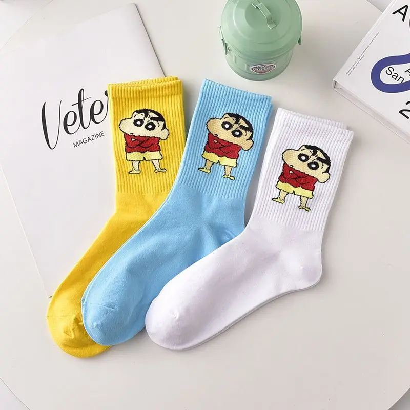 Милые длинные носки Crayon Shin-Chan в японском стиле, парные спортивные носки, Мультяшные милые аниме плюшевые игрушки для детей, подарок, 3 шт./набор
Милые длинные носки Crayon Shin-Chan в японском стиле, парные спортивные носки, Мультяшные милые аниме плюшевые игрушки для детей, подарок, 3 шт./набор