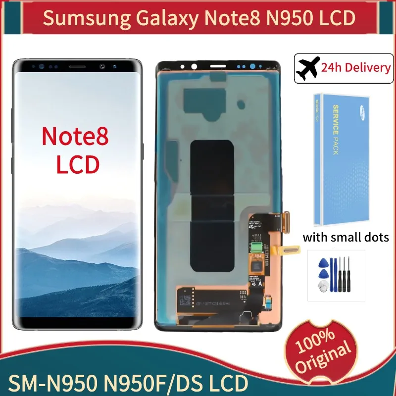 Original 6.3"AMOLED Display For Samsung Galaxy Note8 N950F LCD Display Touch Screen Digitizer For Galaxy N8 Display Repair Parts
Original 6.3"AMOLED Display For Samsung Galaxy Note8 N950F LCD Display Touch Screen Digitizer For Galaxy N8 Display Repair Parts
