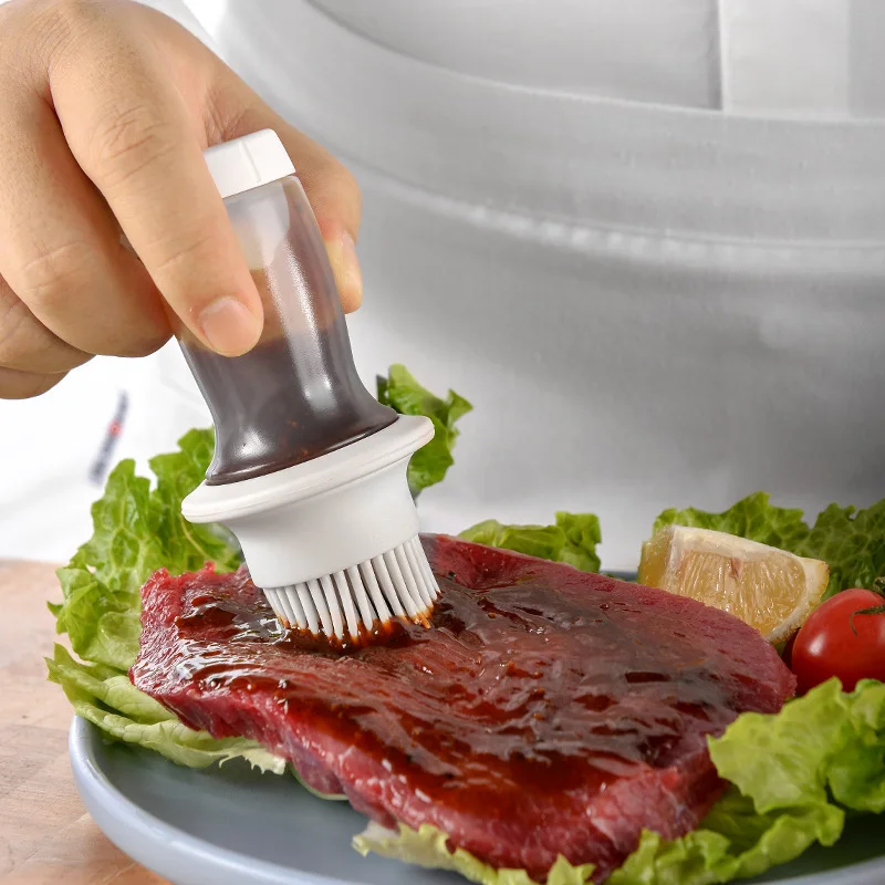 Portable Silicone Oil Brush With Protective Cover Heat Resistant Baking Tools Pastry Bbq Food Grade Silicone Barbecue Brush
Portable Silicone Oil Brush With Protective Cover Heat Resistant Baking Tools Pastry Bbq Food Grade Silicone Barbecue Brush