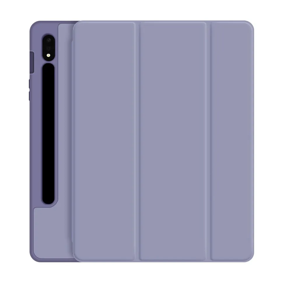 2021 New Tablet Case for Samsung Tab S7 Tri-fold Flat Protective Cover Ultra-thin TPU Soft Shell with Pen Slot Magnetic Cover
2021 New Tablet Case for Samsung Tab S7 Tri-fold Flat Protective Cover Ultra-thin TPU Soft Shell with Pen Slot Magnetic Cover
