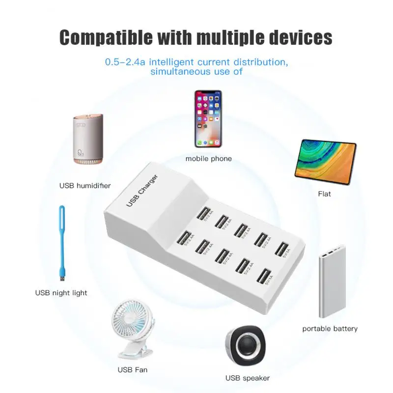 10 Port Multi Port Charger Portable 10a Usb Docking Station Usb Adapter Expansion Usb Charger For Mp3 Mp4 Cameras Ipad Iphone
10 Port Multi Port Charger Portable 10a Usb Docking Station Usb Adapter Expansion Usb Charger For Mp3 Mp4 Cameras Ipad Iphone