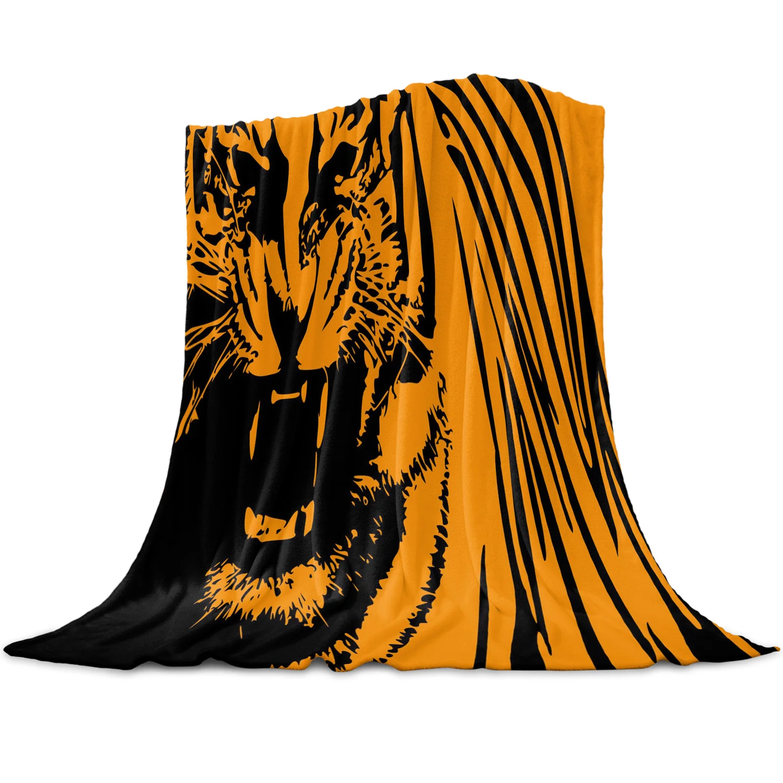 Tiger Orange Yellow Black Stripes Throw Blanket Flannel Blanket for Beds Bedroom Hotel Decor Soft Blanket Modern Printed Blanket
Tiger Orange Yellow Black Stripes Throw Blanket Flannel Blanket for Beds Bedroom Hotel Decor Soft Blanket Modern Printed Blanket