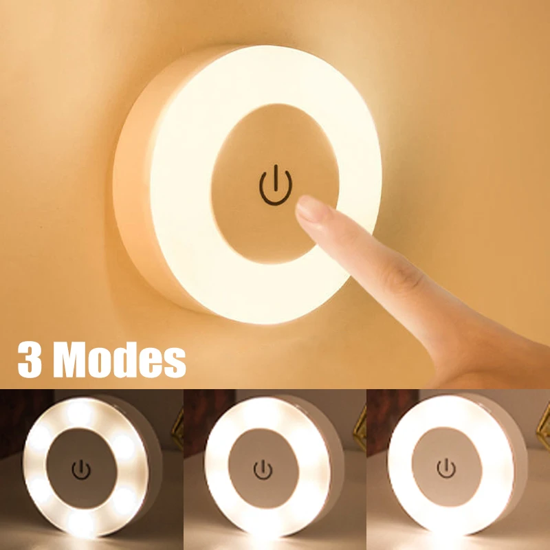 LED Night Lights USB Touch Sensor Round Portable Dimming Night Lamp Rechargeable Magnetic Base Wall Lights Bedroom Decoration
LED Night Lights USB Touch Sensor Round Portable Dimming Night Lamp Rechargeable Magnetic Base Wall Lights Bedroom Decoration
