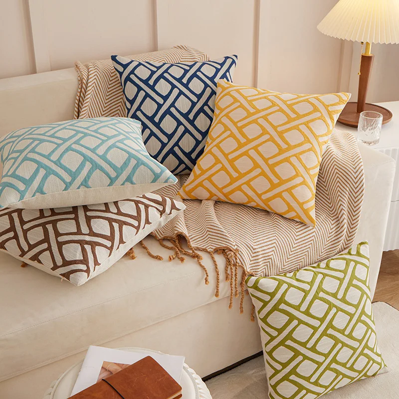 45x45cm Cotton Linen Geometric Pillowcase Outdoor Pillow Home Decoration Sofa Bed Car DIY Yoga For Living Room Cushion Cover
45x45cm Cotton Linen Geometric Pillowcase Outdoor Pillow Home Decoration Sofa Bed Car DIY Yoga For Living Room Cushion Cover
