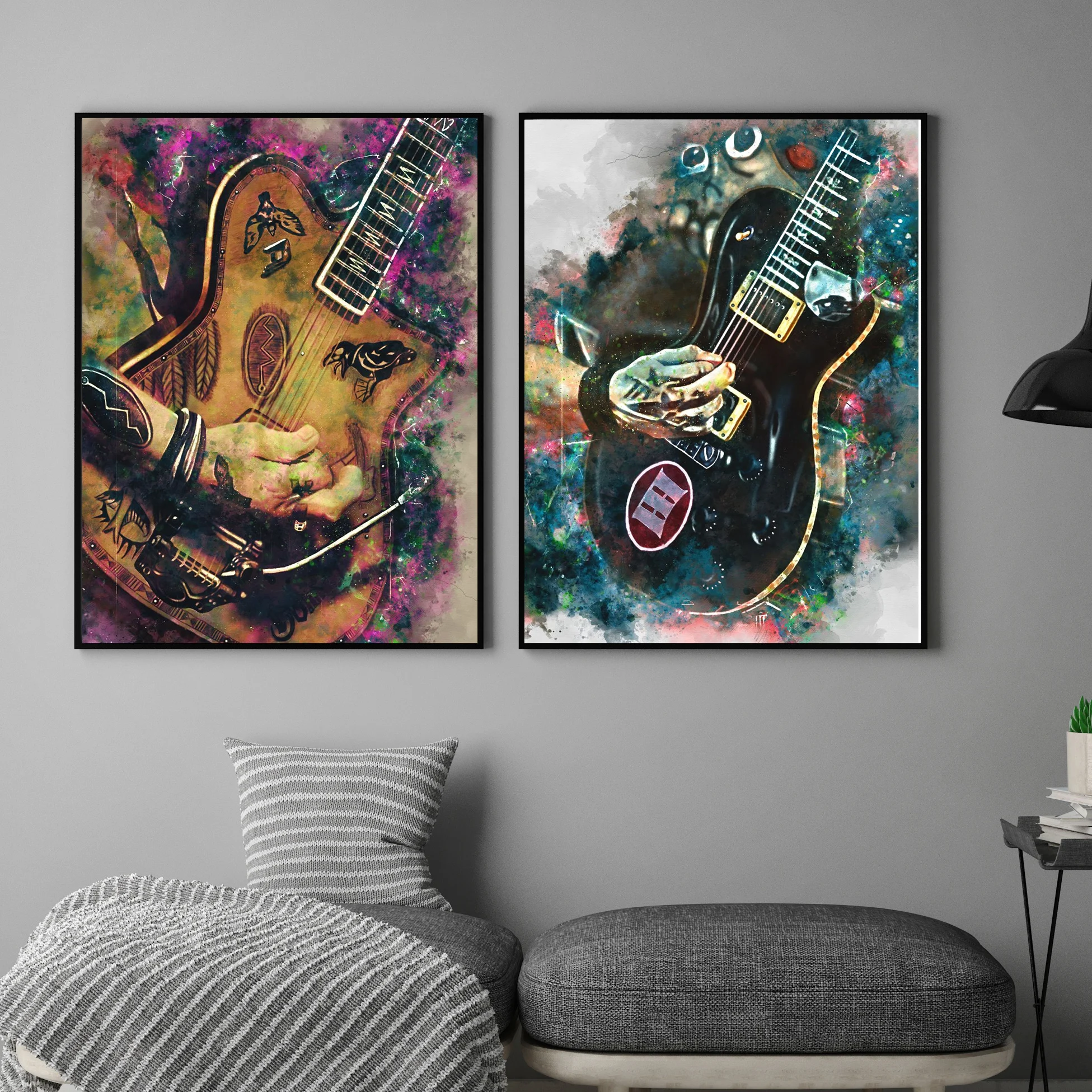 Modern Graffiti Art Musical Instrument Canvas Painting Fashion Wall Art Guitar Poster Living Room Bedroom Home Decoration Mural
Modern Graffiti Art Musical Instrument Canvas Painting Fashion Wall Art Guitar Poster Living Room Bedroom Home Decoration Mural