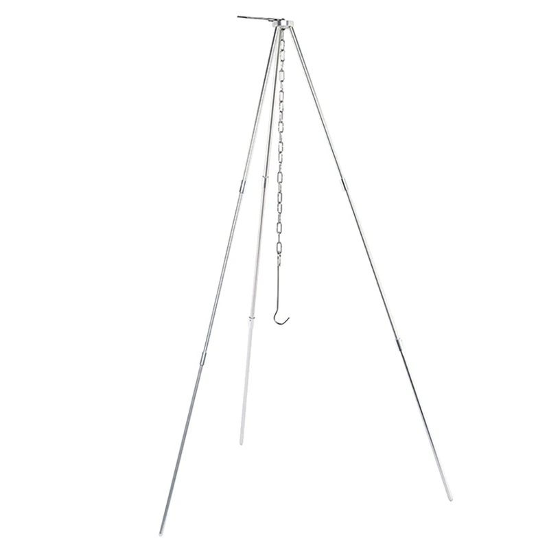 Camping Tripod Outdoor Cooking Tripod Campfire Cooking Accessories Set for Campfire Picnic Hanging Pot Grill Stand
Camping Tripod Outdoor Cooking Tripod Campfire Cooking Accessories Set for Campfire Picnic Hanging Pot Grill Stand