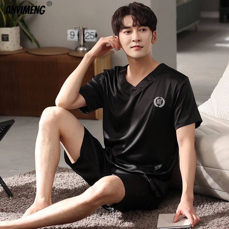 Пижама Мужская атласная, домашняя одежда, комплект из двух предметов, ночная модная Роскошная Пижама для отца, лето 2022
Пижама Мужская атласная, домашняя одежда, комплект из двух предметов, ночная модная Роскошная Пижама для отца, лето 2022