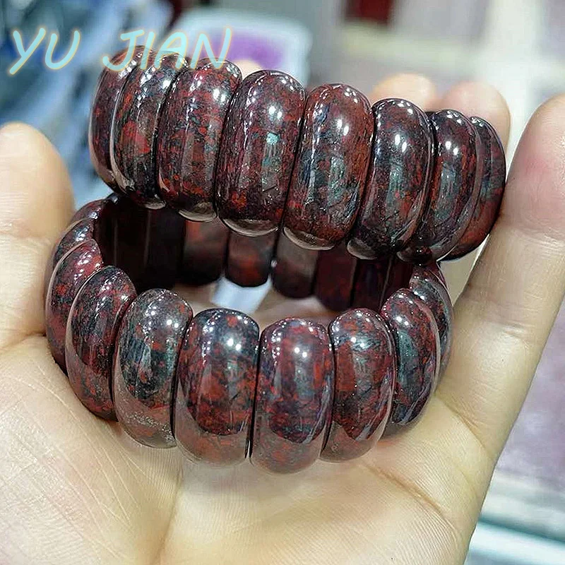 Bloodstone Red Clothes Big Hand Shipment Beaded JADEITE Bracelet Natural Texture Pattern Bangle Rare Jade Handring Fine Jewelry
Bloodstone Red Clothes Big Hand Shipment Beaded JADEITE Bracelet Natural Texture Pattern Bangle Rare Jade Handring Fine Jewelry