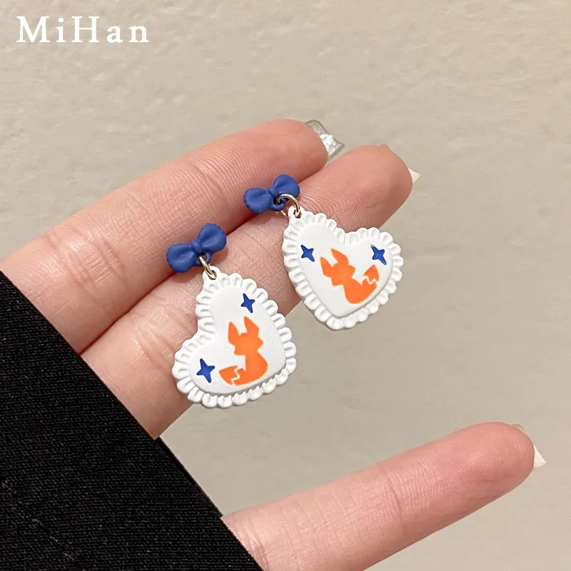Modern Jewelry 925 Silver Needle Contrasting Colors Little Fox Drop Earrings Fashion Blue Bowknot Earrings For Women 2023
Modern Jewelry 925 Silver Needle Contrasting Colors Little Fox Drop Earrings Fashion Blue Bowknot Earrings For Women 2023