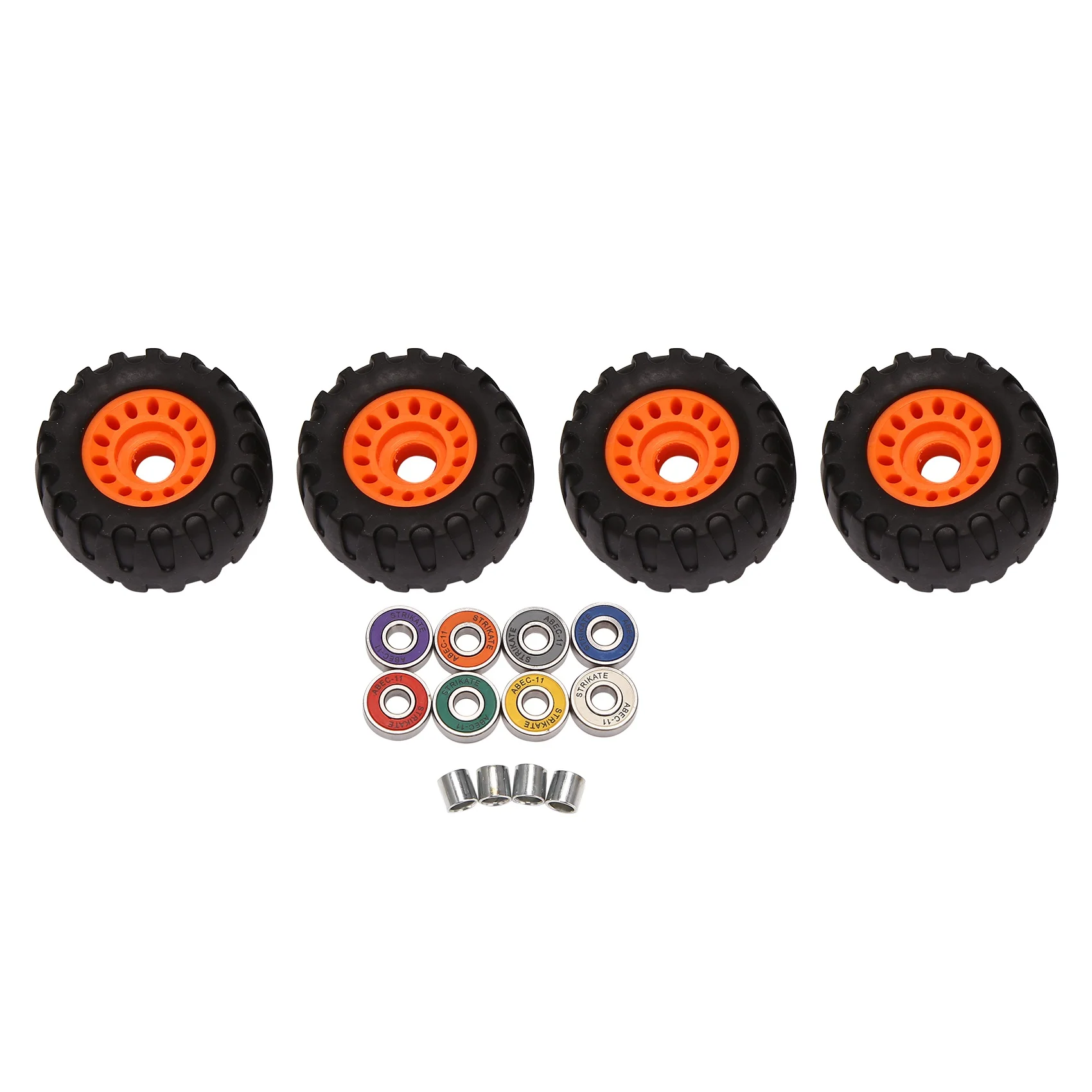 All Terrain Off Road Skateboard Longboard Wheels (Set of 4 Contains Bearing Sleeve)
All Terrain Off Road Skateboard Longboard Wheels (Set of 4 Contains Bearing Sleeve)