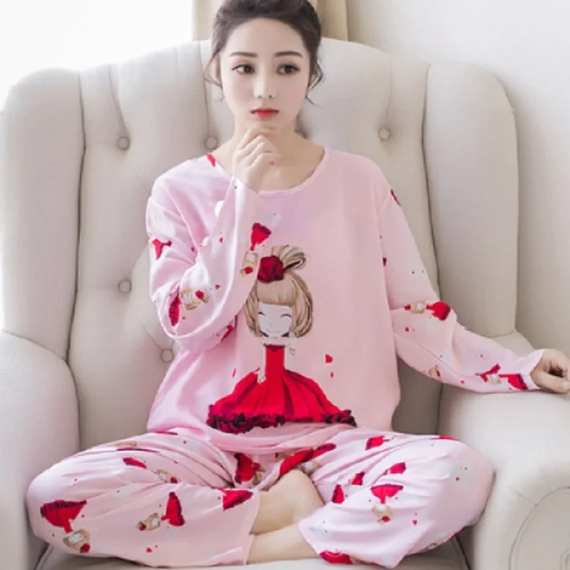 Women's Pajamas 2022 New Cartoon Pajama Sets Round Neck Long Sleeve Sleepwear Casual Loungewear Pijama 2 Piece Set Women's Suit
Women's Pajamas 2022 New Cartoon Pajama Sets Round Neck Long Sleeve Sleepwear Casual Loungewear Pijama 2 Piece Set Women's Suit