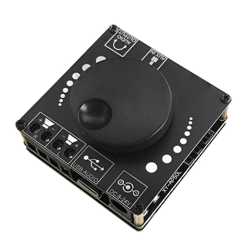 Mini Bluetooth 5.0 50W+50W Wireless Audio Power Digital Amplifier Board Stereo Amp 3.5MM AUX USB APP
Mini Bluetooth 5.0 50W+50W Wireless Audio Power Digital Amplifier Board Stereo Amp 3.5MM AUX USB APP