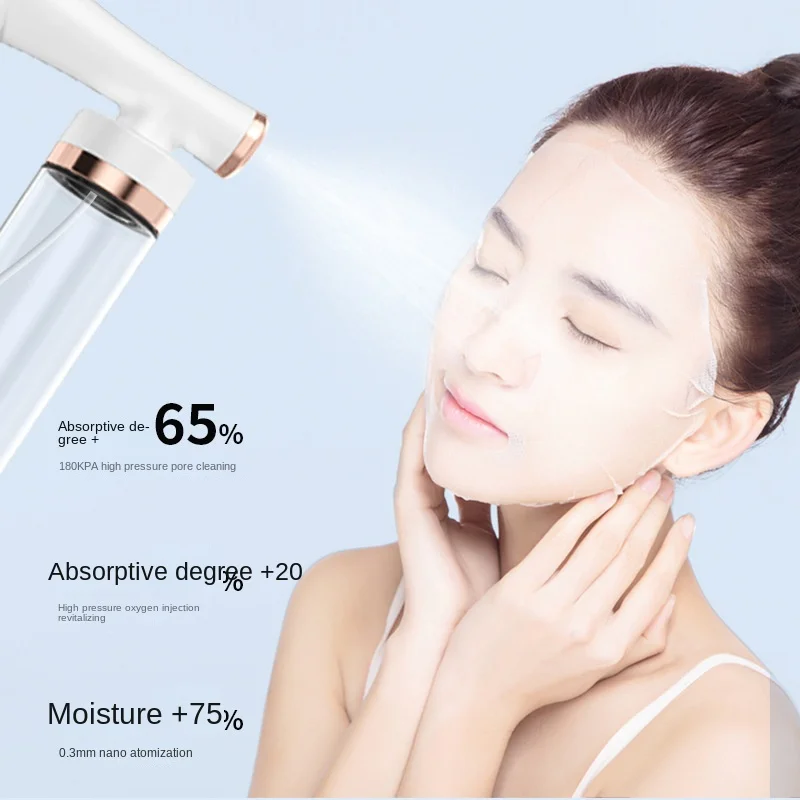New portable high pressure oxygen injection instrument household hand-held face essence introduction spray water replenisher
New portable high pressure oxygen injection instrument household hand-held face essence introduction spray water replenisher