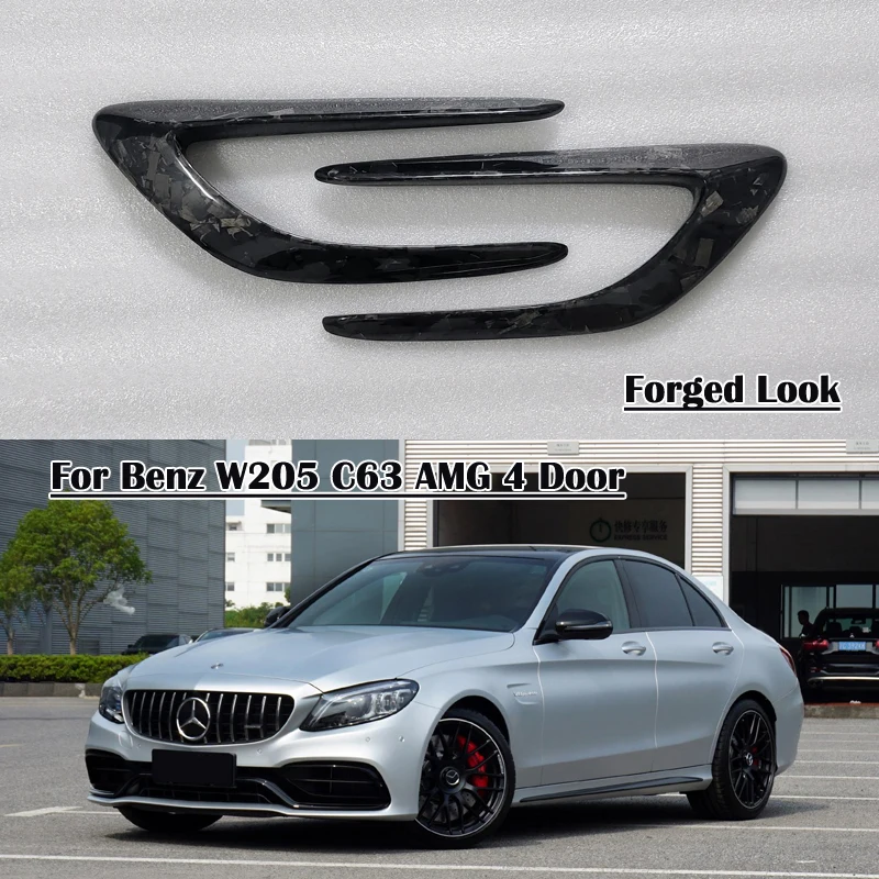 Кованые гоночные боковые крылья из углеродного волокна, совки для Benz C Class W205 C63 AMG C63s Sedan C205 Coupe 2015-2021 Стайлинг автомобиля 
Кованые гоночные боковые крылья из углеродного волокна, совки для Benz C Class W205 C63 AMG C63s Sedan C205 Coupe 2015-2021 Стайлинг автомобиля