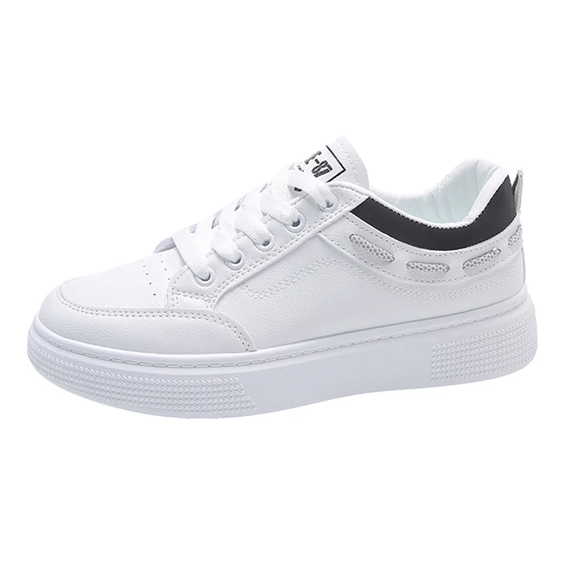 Fashion Women Skateboard Shoes Pu Leather Platform Female Vulcanized Shoes Lace-up Wild Trend White Student Casual Sneakers 2022
Fashion Women Skateboard Shoes Pu Leather Platform Female Vulcanized Shoes Lace-up Wild Trend White Student Casual Sneakers 2022