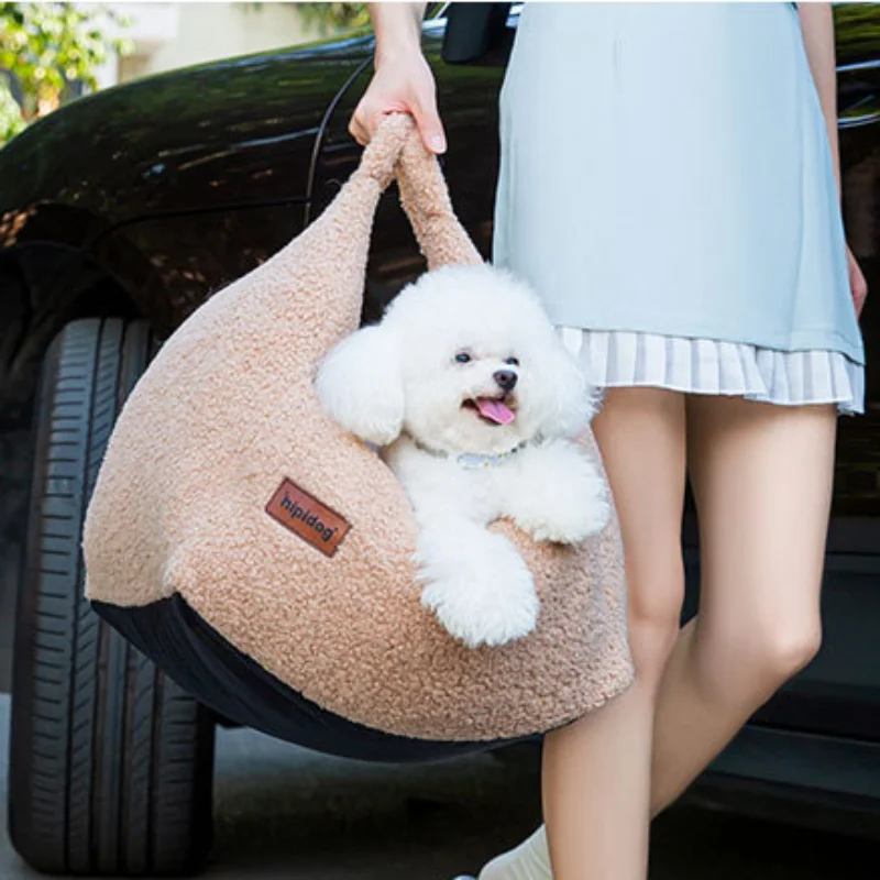 

Sofa Puppy Removable Plush Warm Kitten Cat Dog Carrier Car Safety Pet Dog Seat Protector Bed Beds Transport Cushion Travel