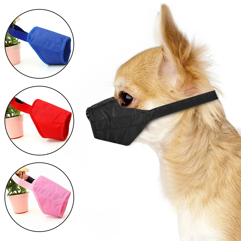 

Pet Dog Adjustable Bark Bite Mesh Mouth Muzzle Grooming Anti Stop Chewing for Small Nylon Belt Dog Accessories Pet Products
