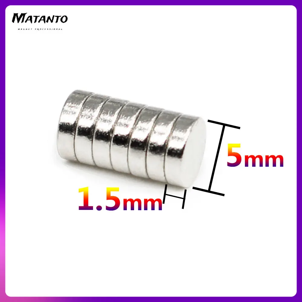 50/100/200/500/1000/2000PCS 5x1.5 Thin Small Round Strong Powerful Magnets 5*1.5mm Neodymium Powerful Strong Magnets Disc 5*1.5
50/100/200/500/1000/2000PCS 5x1.5 Thin Small Round Strong Powerful Magnets 5*1.5mm Neodymium Powerful Strong Magnets Disc 5*1.5