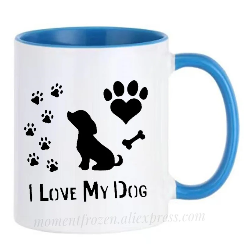 

Pet Lover I Love My Dog Cups Coffee Mugs Outdoors Party Bonfire Camping Drink Water Juice Coffeeware Home Decal Friends Gifts