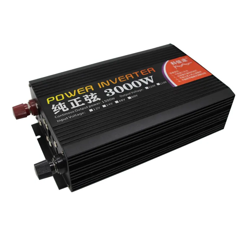 Inverter 12v 220v 3000w Pure Sine Wave Inverter 3000 Watt Inverter 12V to 110V DC to AC with Remote Controller for Car Boat
Inverter 12v 220v 3000w Pure Sine Wave Inverter 3000 Watt Inverter 12V to 110V DC to AC with Remote Controller for Car Boat
