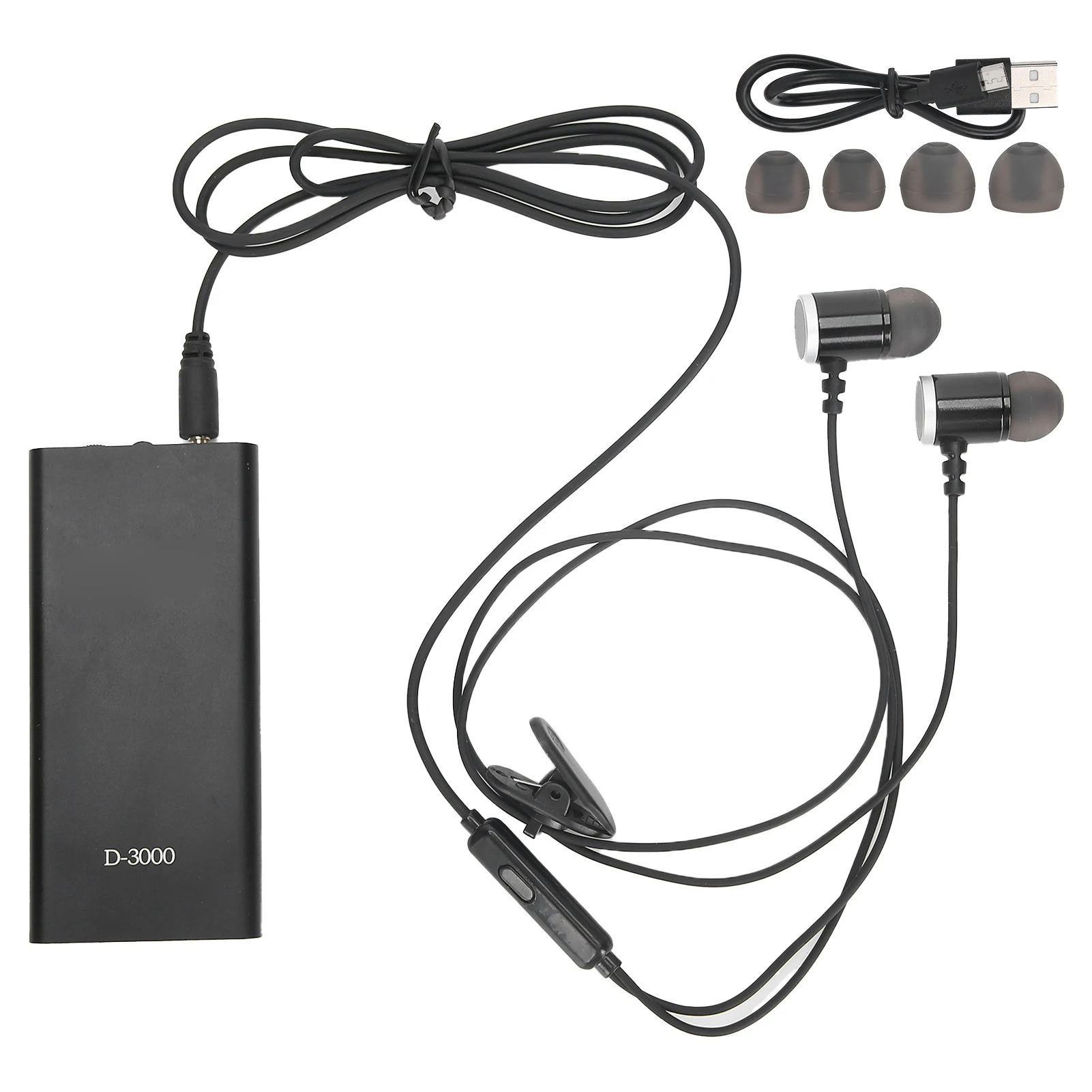 D3000 Digital Sound Hearing Amplifier Voice Enhancer Device Noise Reduction with Earphone 
D3000 Digital Sound Hearing Amplifier Voice Enhancer Device Noise Reduction with Earphone