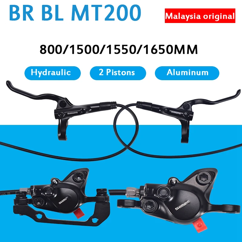 MT200 Hydraulic Disc Brake 800mm Front 1500mm 1650mm Rear Bicycle Brake Set BR-BL-MT200 Mountain Bike Brake MTB Parts
MT200 Hydraulic Disc Brake 800mm Front 1500mm 1650mm Rear Bicycle Brake Set BR-BL-MT200 Mountain Bike Brake MTB Parts