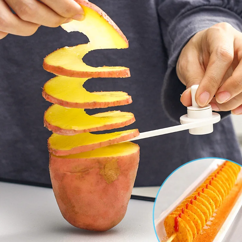 Snack Fried Potatoes Tornado Volume Knife Creative Cucumber Radish Flower Implement Platter Slicer Spiral Paper Flowers
Snack Fried Potatoes Tornado Volume Knife Creative Cucumber Radish Flower Implement Platter Slicer Spiral Paper Flowers