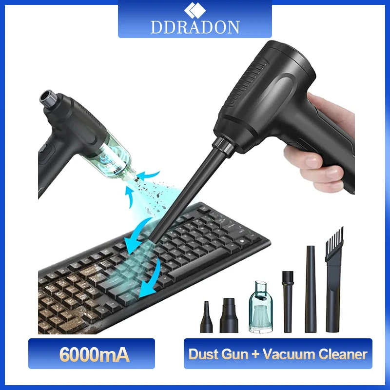 Cordless Air Duster USB Dust Blower Handheld Dust Collector Rechargable Portable Vacuum cleaner for PC Laptop Car Clean Keyboard
Cordless Air Duster USB Dust Blower Handheld Dust Collector Rechargable Portable Vacuum cleaner for PC Laptop Car Clean Keyboard