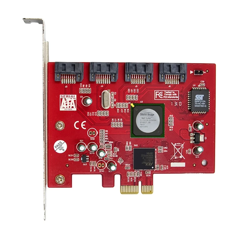 NEW-PCI-E X1 To 4-Port SATA Hard Disk Array Card 4-Port SATA Disk Expansion Card RAID 3124 For PCIE X1/X4/X8/X16 Slot
NEW-PCI-E X1 To 4-Port SATA Hard Disk Array Card 4-Port SATA Disk Expansion Card RAID 3124 For PCIE X1/X4/X8/X16 Slot