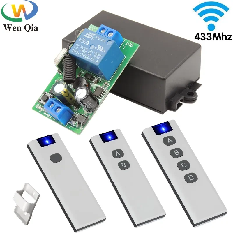 NEW 433Mhz Smart Home Push Button Light Switches Wireless Remote Control AC 100V 220V 10Amp Relay Receiver for Led Fan
NEW 433Mhz Smart Home Push Button Light Switches Wireless Remote Control AC 100V 220V 10Amp Relay Receiver for Led Fan