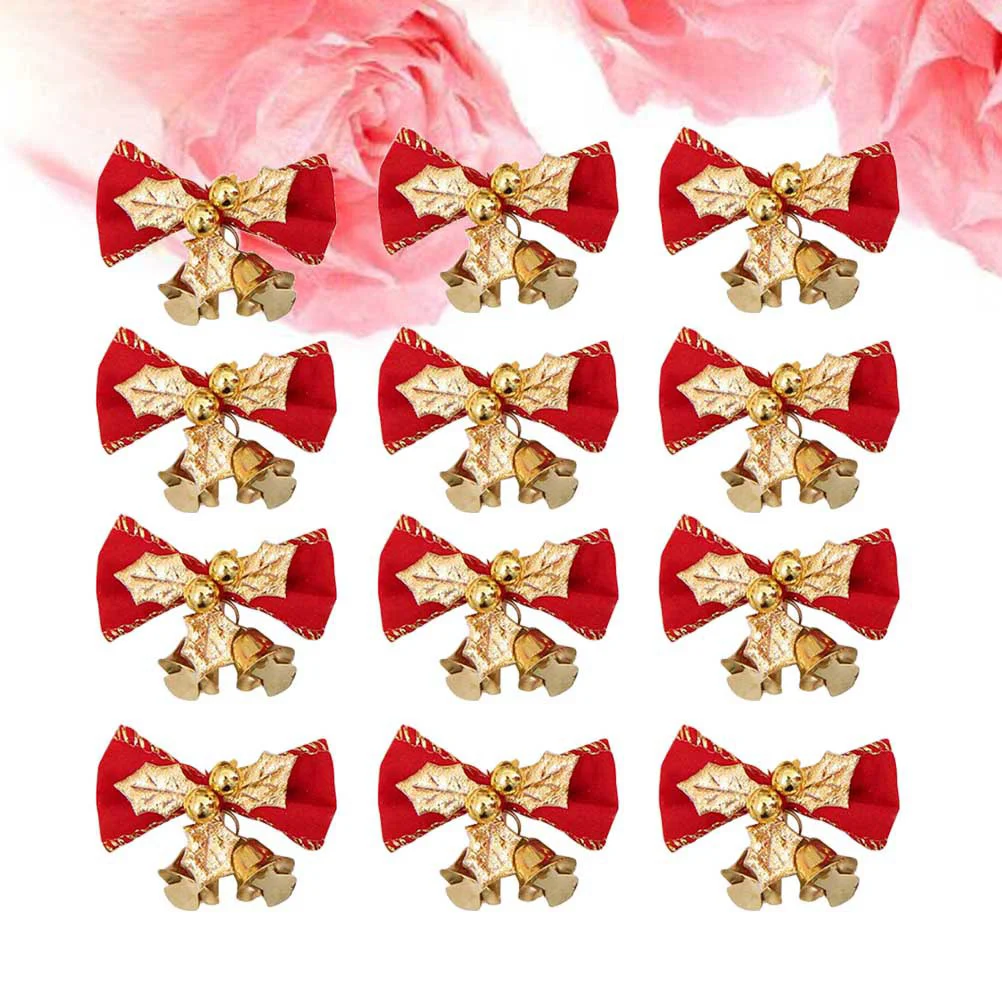 Christmas Bows Tree Hangingribbon Holiday Bow Gift Bell Craft Bells Decoration Wreath Ornament Ornamentsdecorative Bowknot Day 
Christmas Bows Tree Hangingribbon Holiday Bow Gift Bell Craft Bells Decoration Wreath Ornament Ornamentsdecorative Bowknot Day