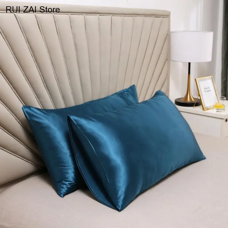 New Silk Pillowcase Pillow Cover Silky Satin Hair Beauty Pillow Comfortable Sleep Pillow Case Home Decor Pillow Covers
New Silk Pillowcase Pillow Cover Silky Satin Hair Beauty Pillow Comfortable Sleep Pillow Case Home Decor Pillow Covers
