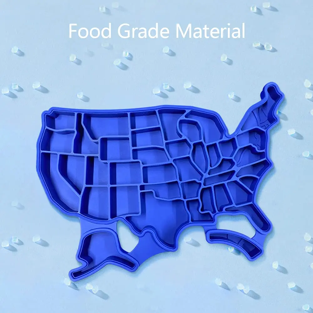 Reusable USA Map Shape Silicone Ice Cube Tray Mold for Freezer Funny Ice Cube Mold Party Gift DIY Mould for Ice Maker Barware
Reusable USA Map Shape Silicone Ice Cube Tray Mold for Freezer Funny Ice Cube Mold Party Gift DIY Mould for Ice Maker Barware