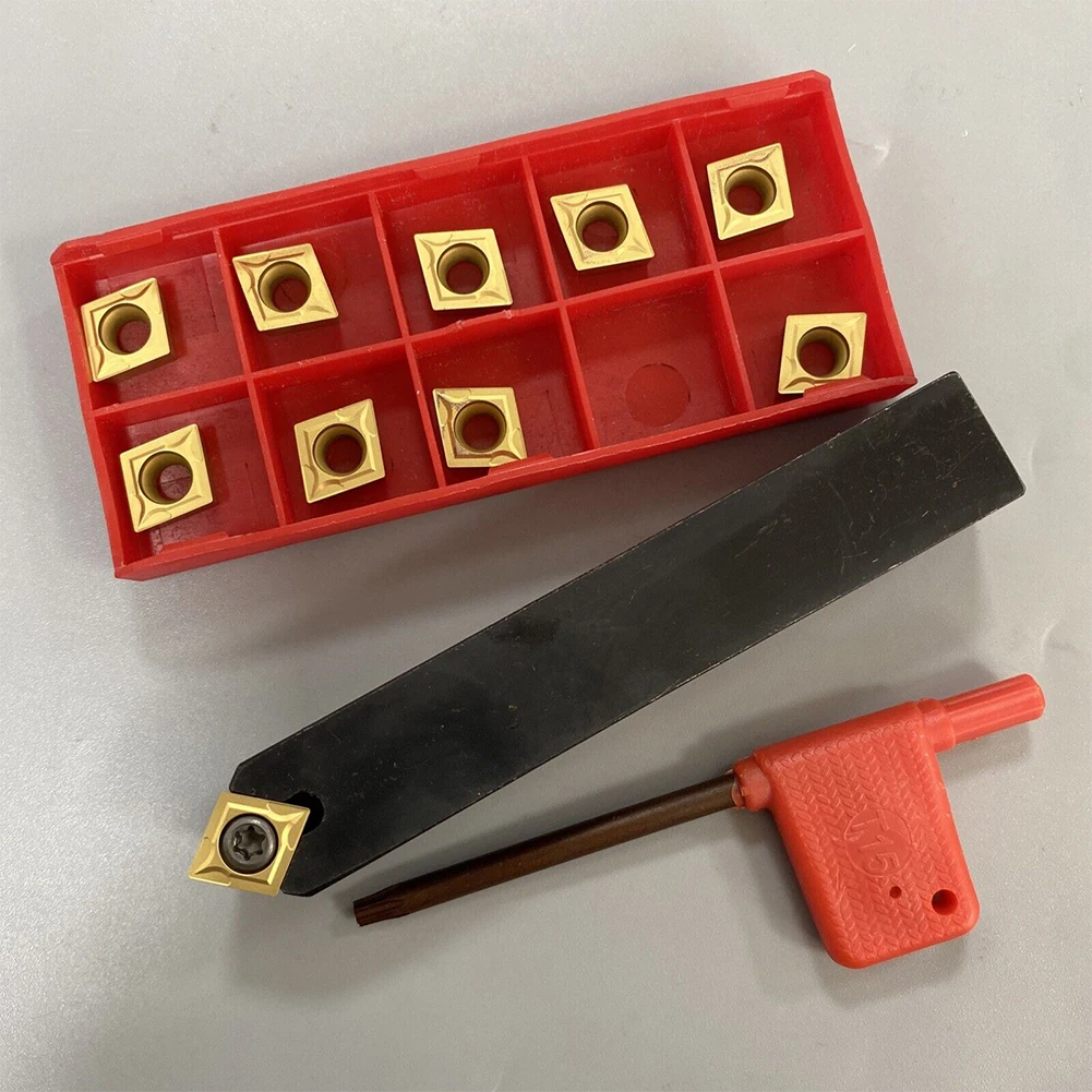 5/8 Lathe Turning Tool Holder 16mm SCMCN1616H09-80 10PC Carbide Insert CCMT09 Boring Bar Lathe Tools Industrial Carbide Inserts
5/8 Lathe Turning Tool Holder 16mm SCMCN1616H09-80 10PC Carbide Insert CCMT09 Boring Bar Lathe Tools Industrial Carbide Inserts