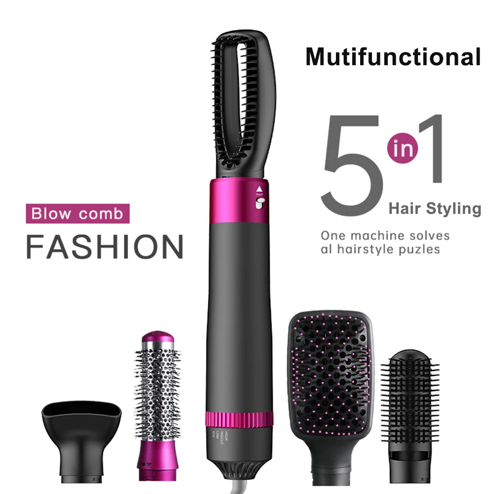 5 In 1 Hair Dryer Brush 1200W Blow Dryer Hair Blowing Brush Hot Air Styling Comb Electric Hair Straightener Curling Iron Styler
5 In 1 Hair Dryer Brush 1200W Blow Dryer Hair Blowing Brush Hot Air Styling Comb Electric Hair Straightener Curling Iron Styler