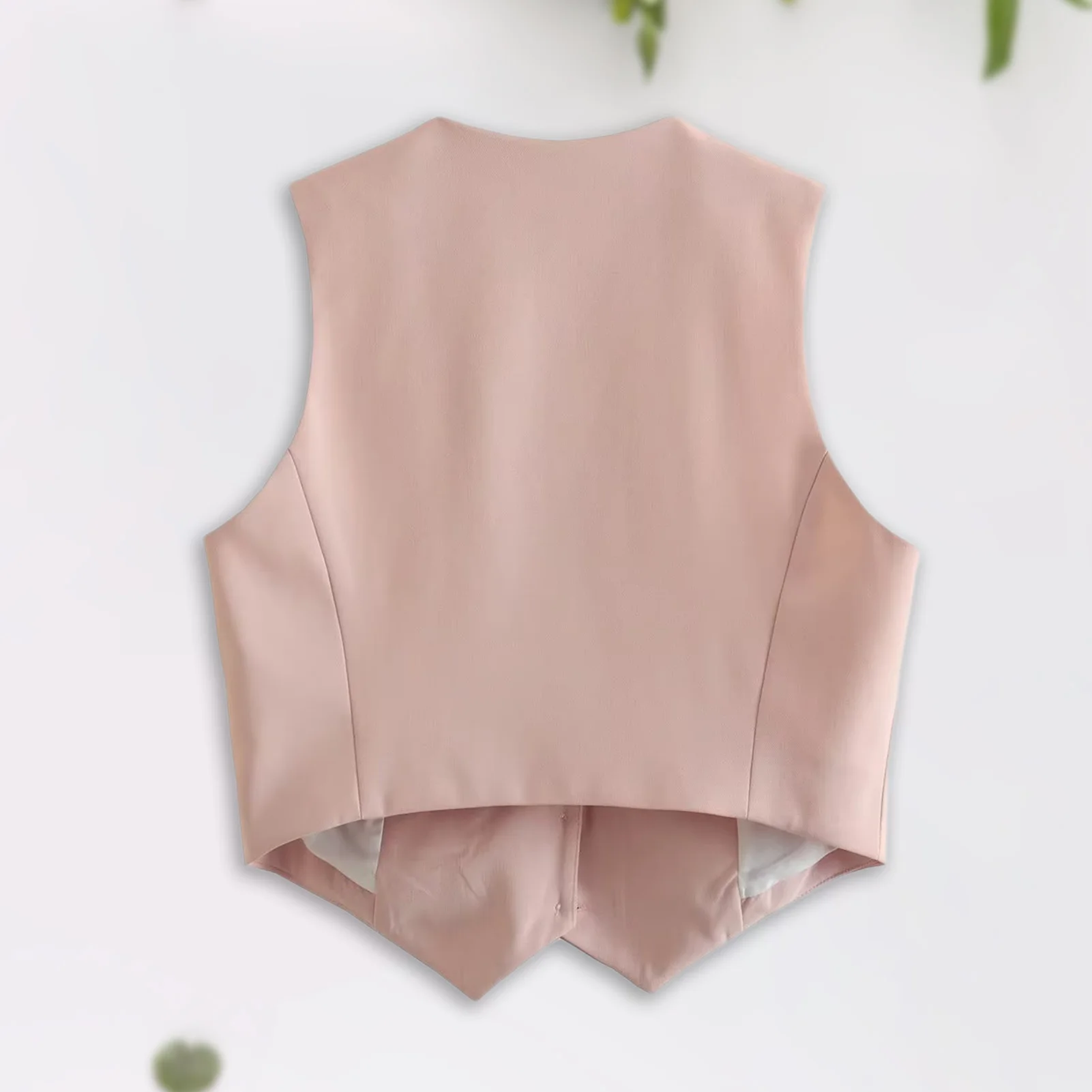 Women Single Breasted Top Solid Color Ladies V Neck Vest Spicy Girl Style Casual Vest Simple Slim Fit Holidays Outfit
Women Single Breasted Top Solid Color Ladies V Neck Vest Spicy Girl Style Casual Vest Simple Slim Fit Holidays Outfit