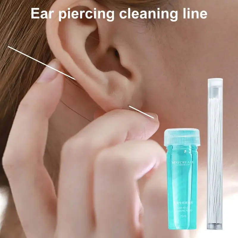 Sdotter 70/160Pcs Earrings Piercing Cleaning Line Rose Mint Scented Ear Hole Floss Fluid Cleaner Anti-Clogging After-Pierce Ear
Sdotter 70/160Pcs Earrings Piercing Cleaning Line Rose Mint Scented Ear Hole Floss Fluid Cleaner Anti-Clogging After-Pierce Ear