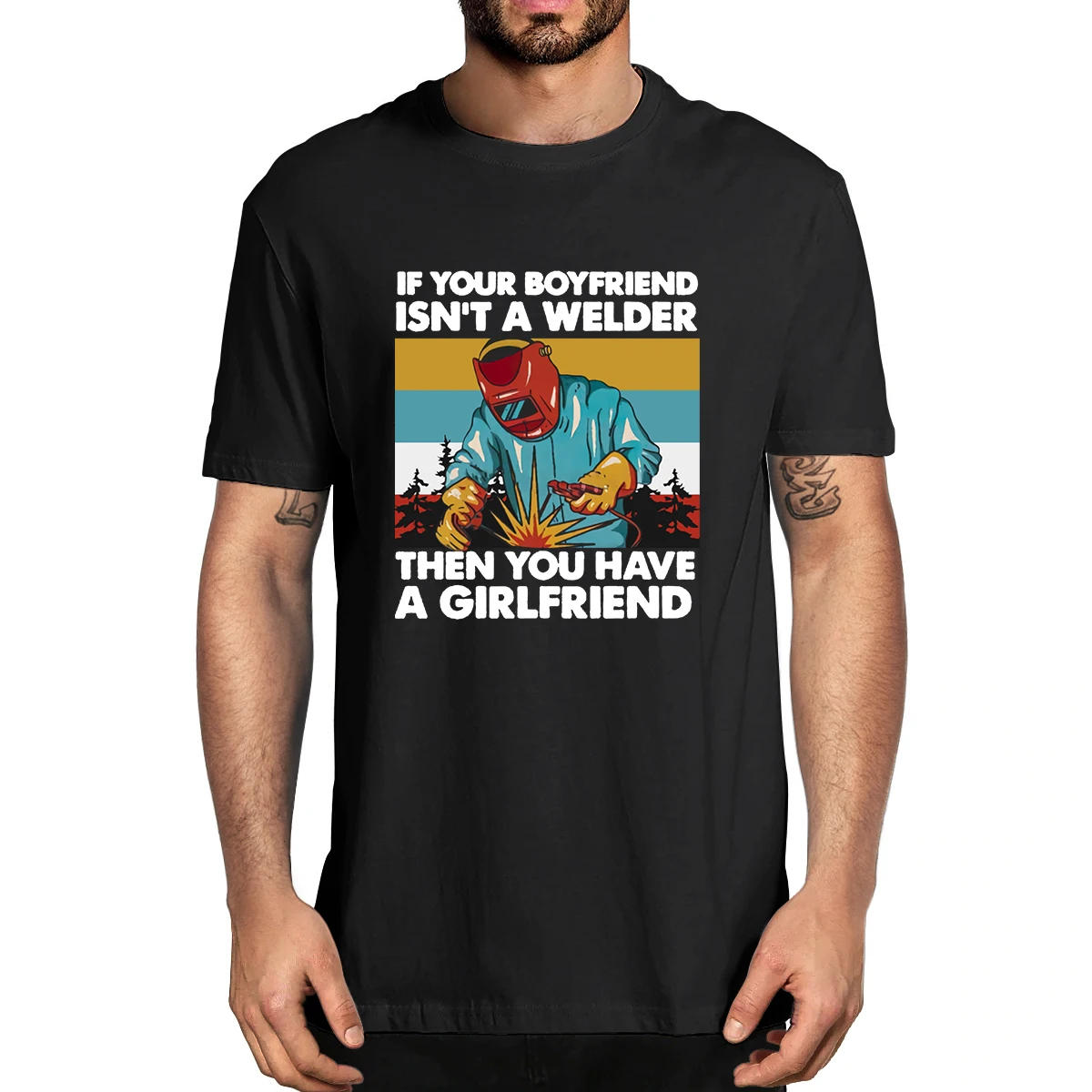 100% Cotton If Your Boyfriend Isn't Welder Then You Have A Girlfriend Retro Funny Men's Novelty T-Shirt Women Casual Streetwear
100% Cotton If Your Boyfriend Isn't Welder Then You Have A Girlfriend Retro Funny Men's Novelty T-Shirt Women Casual Streetwear