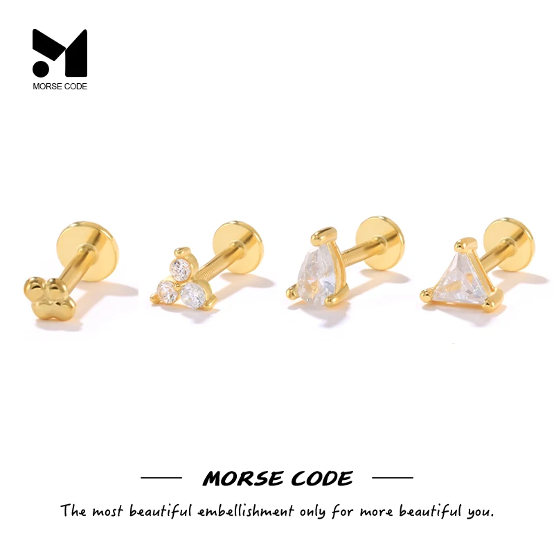 MC Flat Helix Piercing Earrings Single 925 Sterling Silver Ear Stud Simple Geometric Zircon Exquisite Small Trinket Aretes 1PC
MC Flat Helix Piercing Earrings Single 925 Sterling Silver Ear Stud Simple Geometric Zircon Exquisite Small Trinket Aretes 1PC