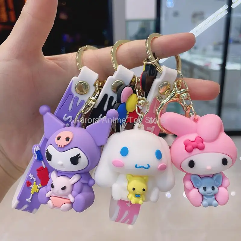 Милый брелок Sanrio, брелки из ПВХ в стиле аниме Hello Kitty Kuromi Melody Cinnamoroll, аксессуары из мультфильма серия Сакура
Милый брелок Sanrio, брелки из ПВХ в стиле аниме Hello Kitty Kuromi Melody Cinnamoroll, аксессуары из мультфильма серия Сакура