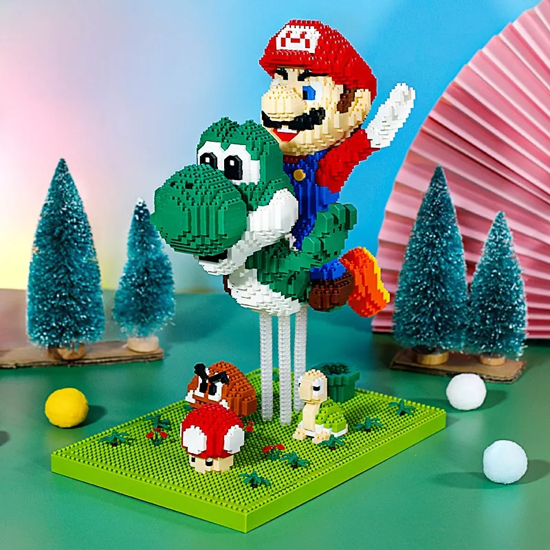 6000+Pcs Super Blocks Mari Micro Building Mini Block DIY Yoshi Bowser Model MA Bros Luigi Mari Bros Puzzle Toy For Children
6000+Pcs Super Blocks Mari Micro Building Mini Block DIY Yoshi Bowser Model MA Bros Luigi Mari Bros Puzzle Toy For Children