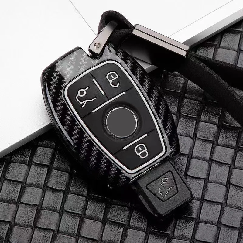 Carbon Fiber Car Key Fob Cover Case Holder Shell for Mercedes Benz CLS CLA GL R SLK AMG A B C S Class Smart Keyless Keychains
Carbon Fiber Car Key Fob Cover Case Holder Shell for Mercedes Benz CLS CLA GL R SLK AMG A B C S Class Smart Keyless Keychains