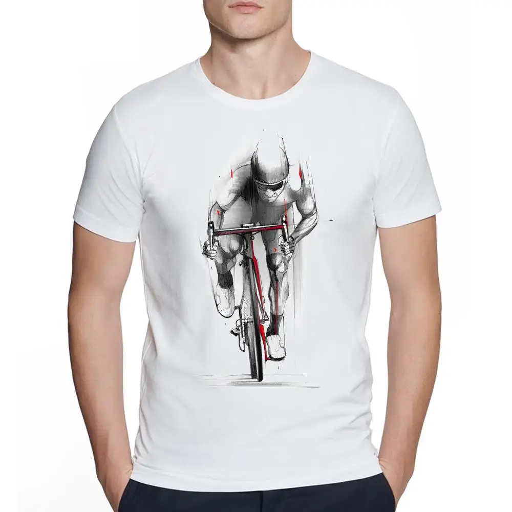 

Kaus Lengan Pendek Gambar Cetak The Burn Kekasih Pengendara Sepeda Kreatif Pria Atasan Desain Leher-o Hipster t shirt men