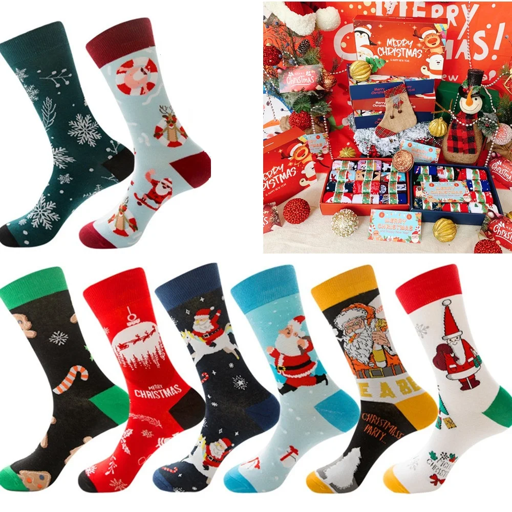 2022 New Christmas 10 Color Men's Socks Elk Funny Socks Women Socks Santa Claus Snowflake Cute Cartoon Socks Christmas Gift
2022 New Christmas 10 Color Men's Socks Elk Funny Socks Women Socks Santa Claus Snowflake Cute Cartoon Socks Christmas Gift